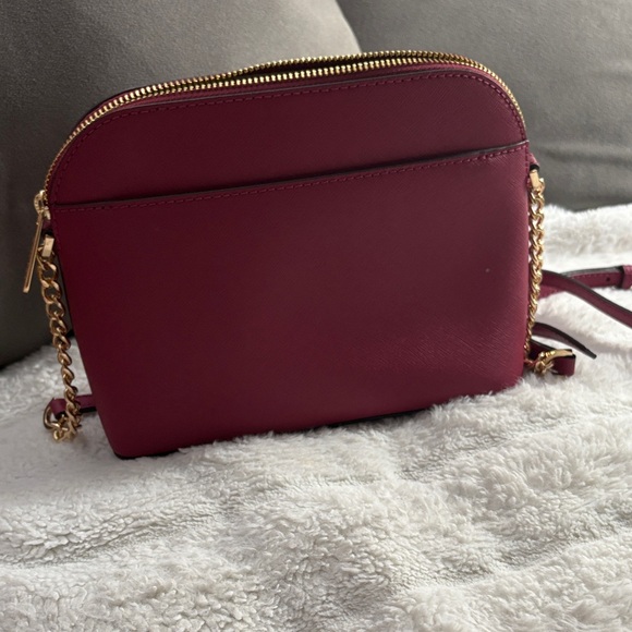 Michael Kors Wine Crossbody Bag with Gold Accents - Picture 2 of 9